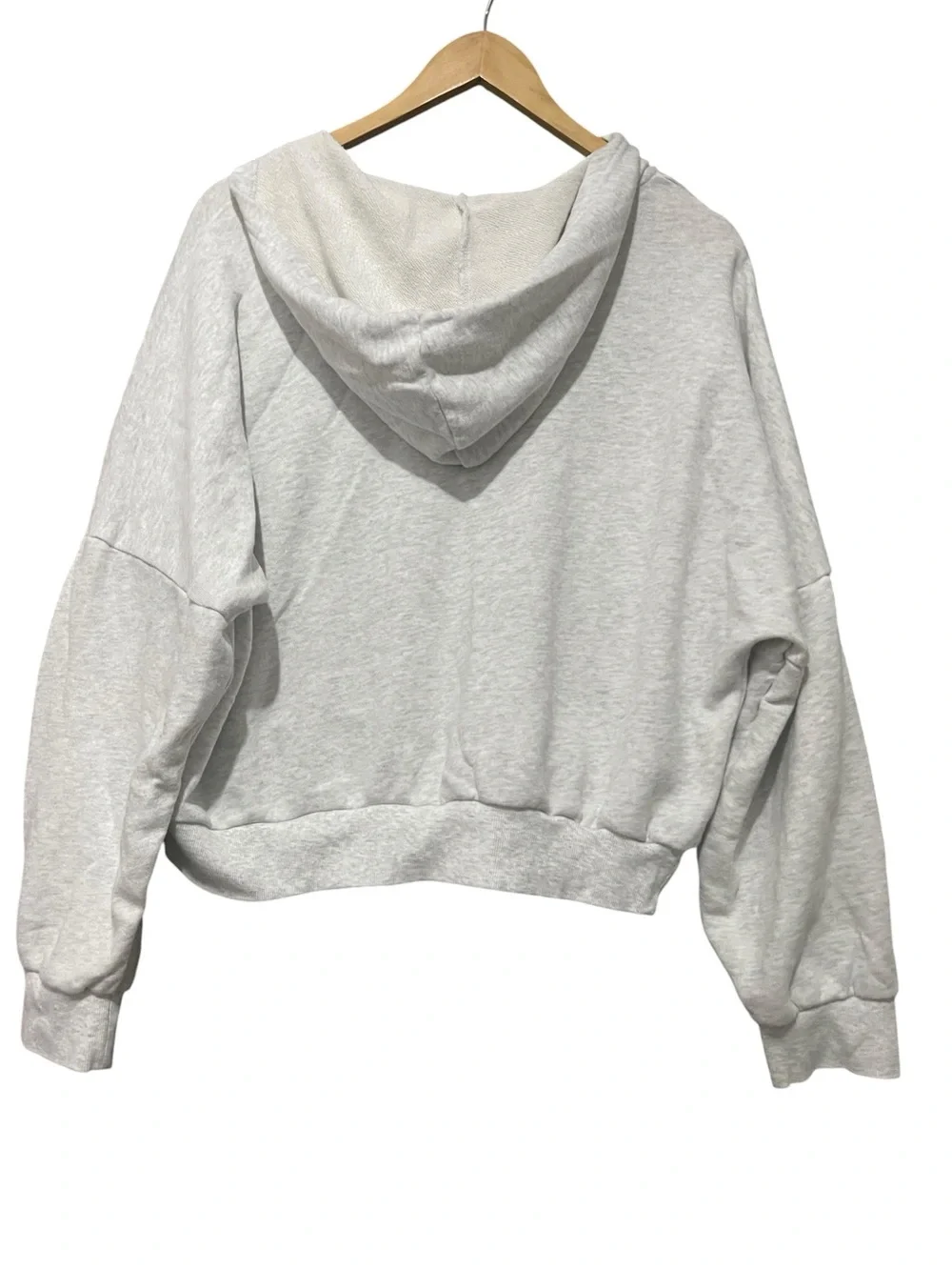 Wild Fable Women's Split Neck French Terry Pullover Sweatshirt Heather Gray - Picture 5 of 8